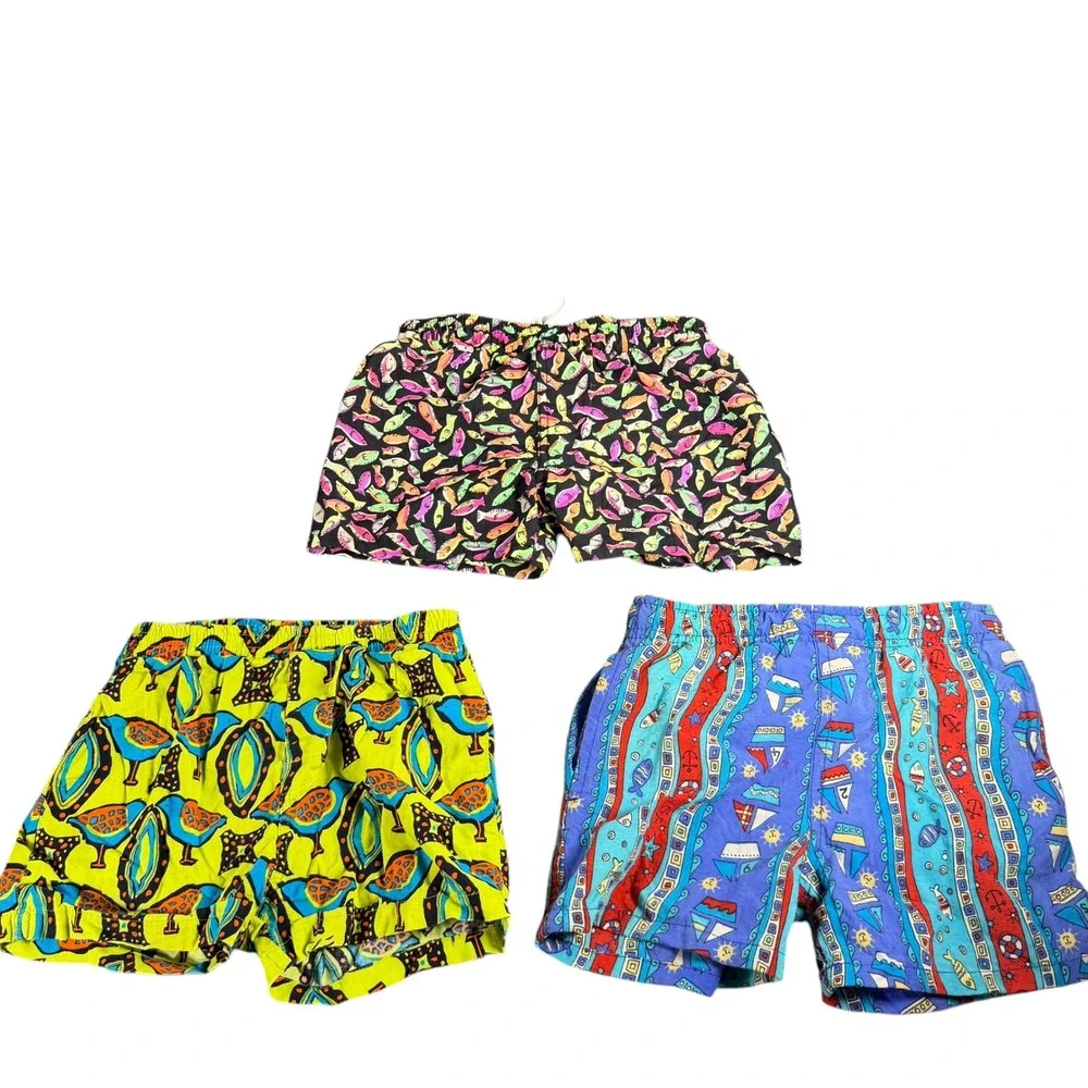 Vintage OshKosh Bgosh and Gap Boys Swim Trunks Shorts Lot of 3 Size 3T 90s